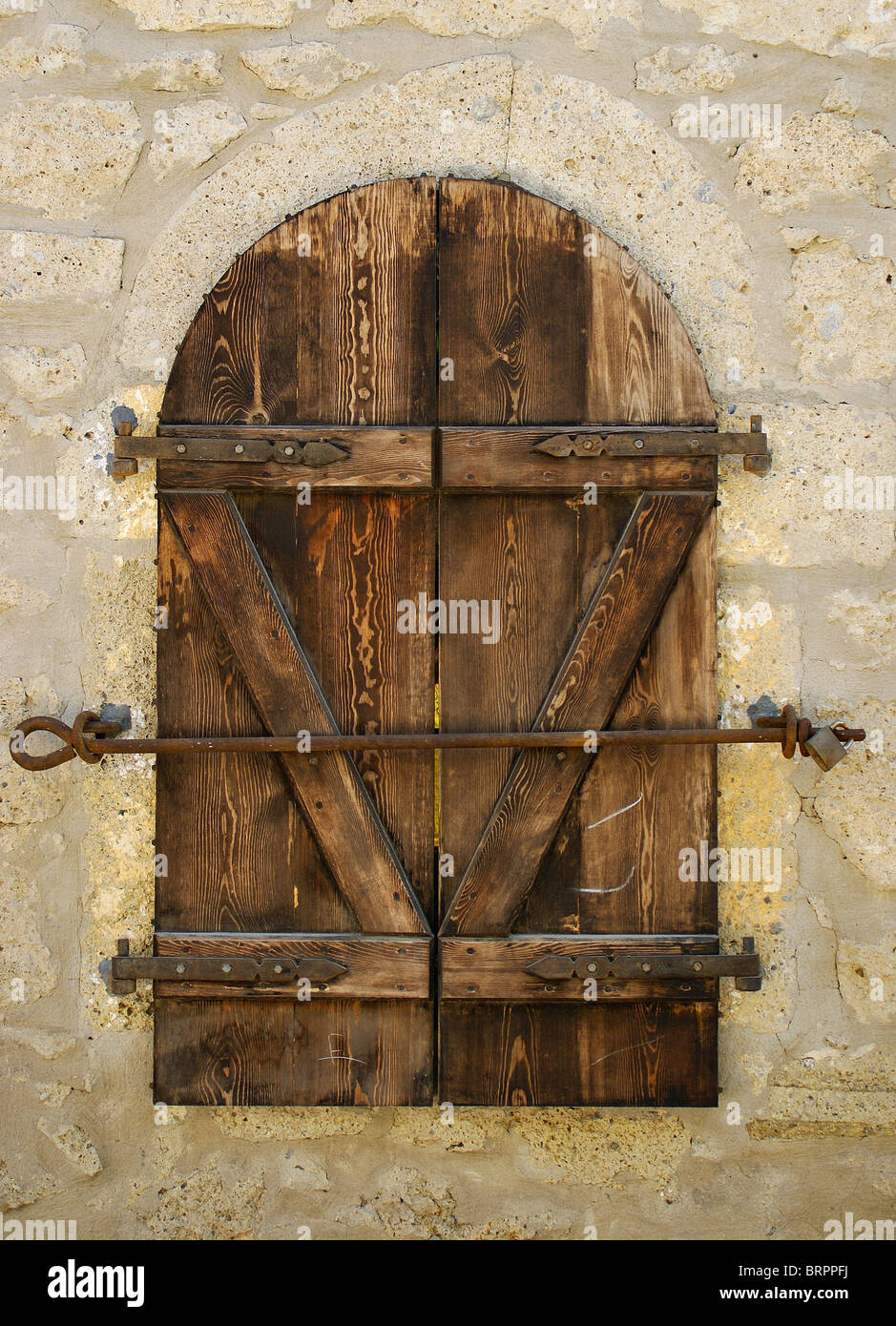 A window that is on the wall of an old building Stock Photo - Alamy