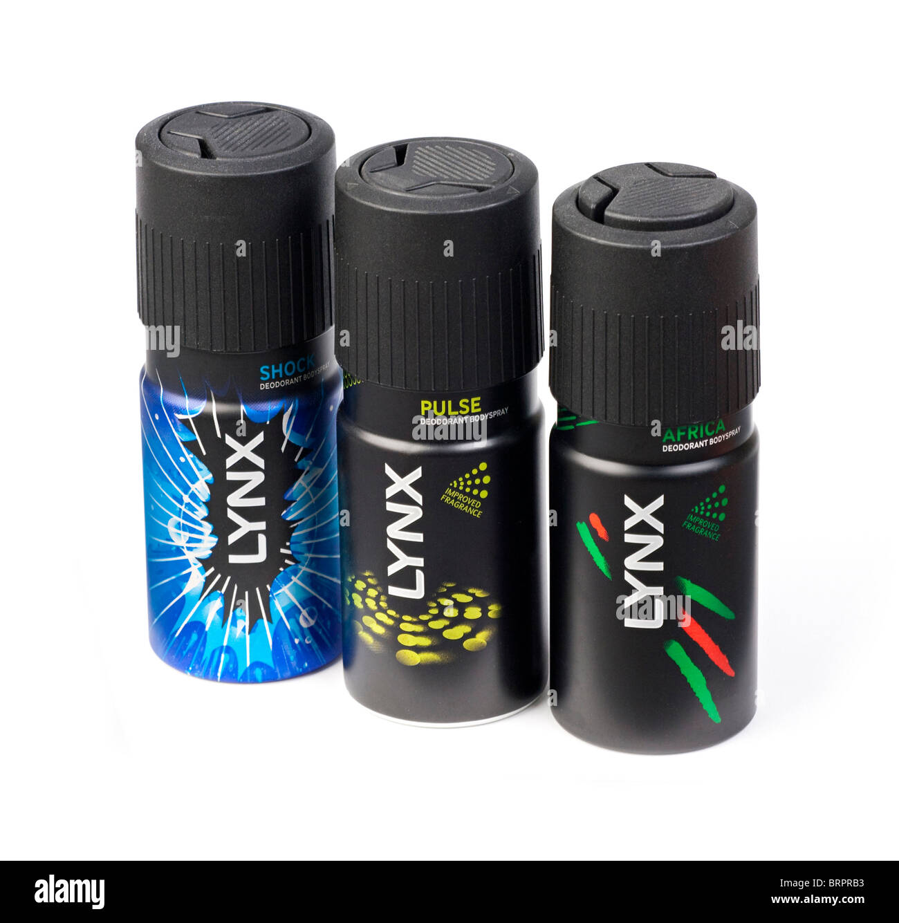 Lynx deodorant aerosol cans Stock Photo