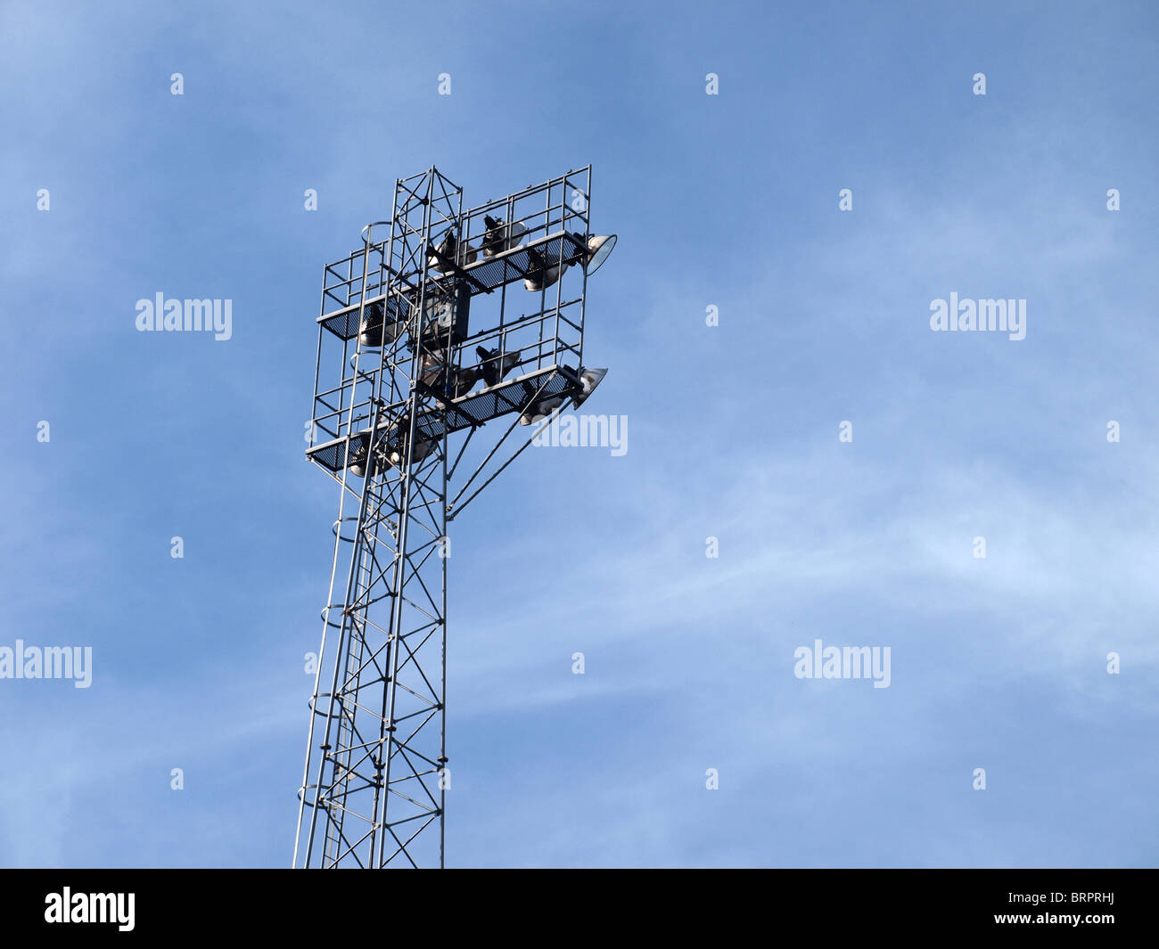 Football Floodlights Stock Photo