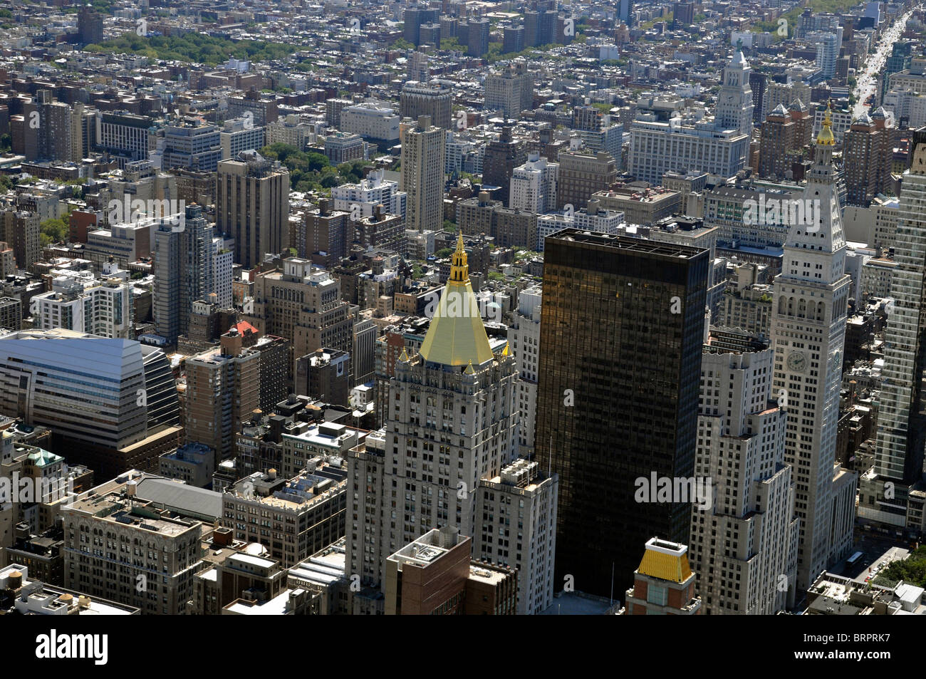 Roofs from Empires State Building, Manhattan, USA,New York,  USA ,US, North America Stock Photo