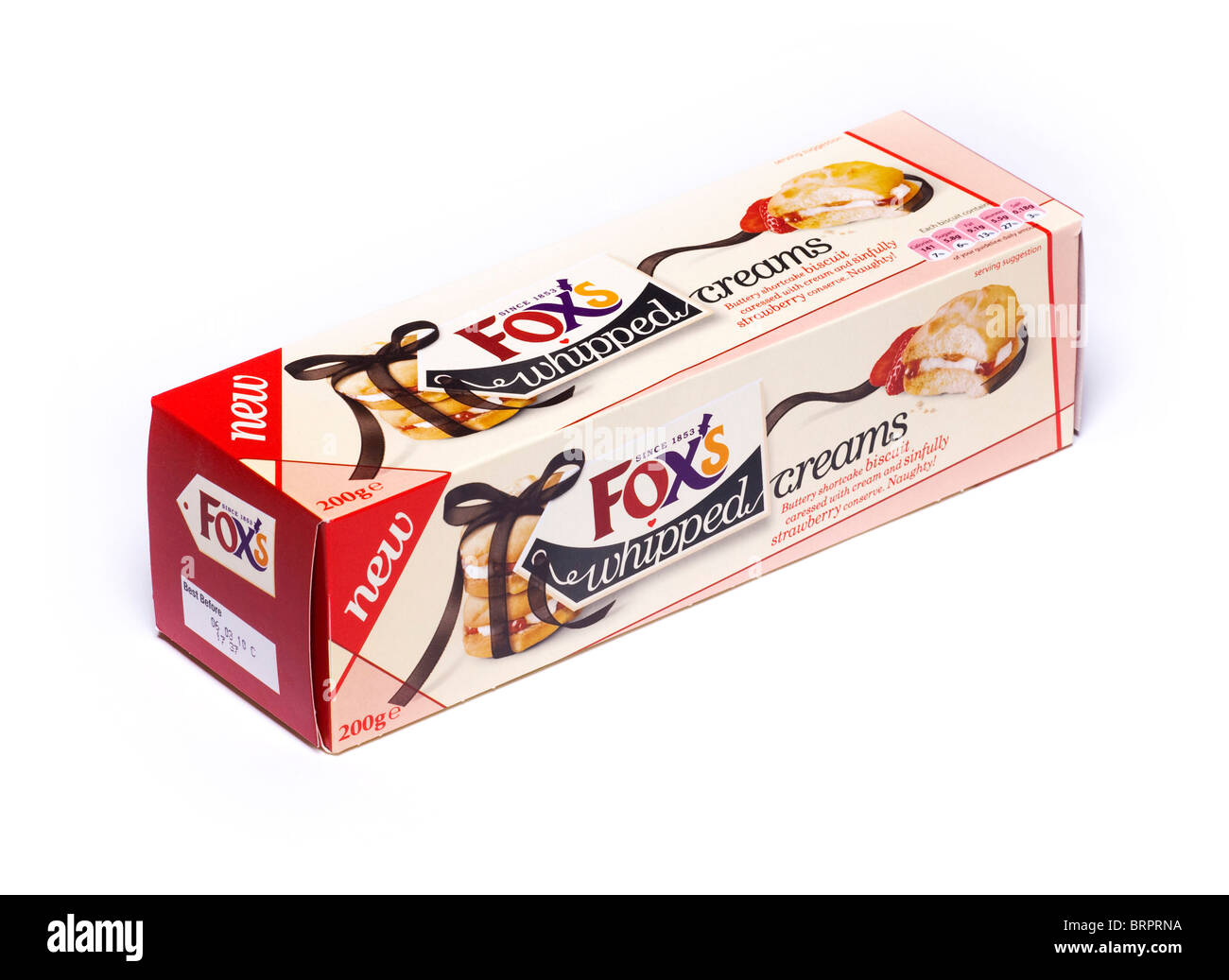 Fox's whipped creams shortcake biscuits Stock Photo