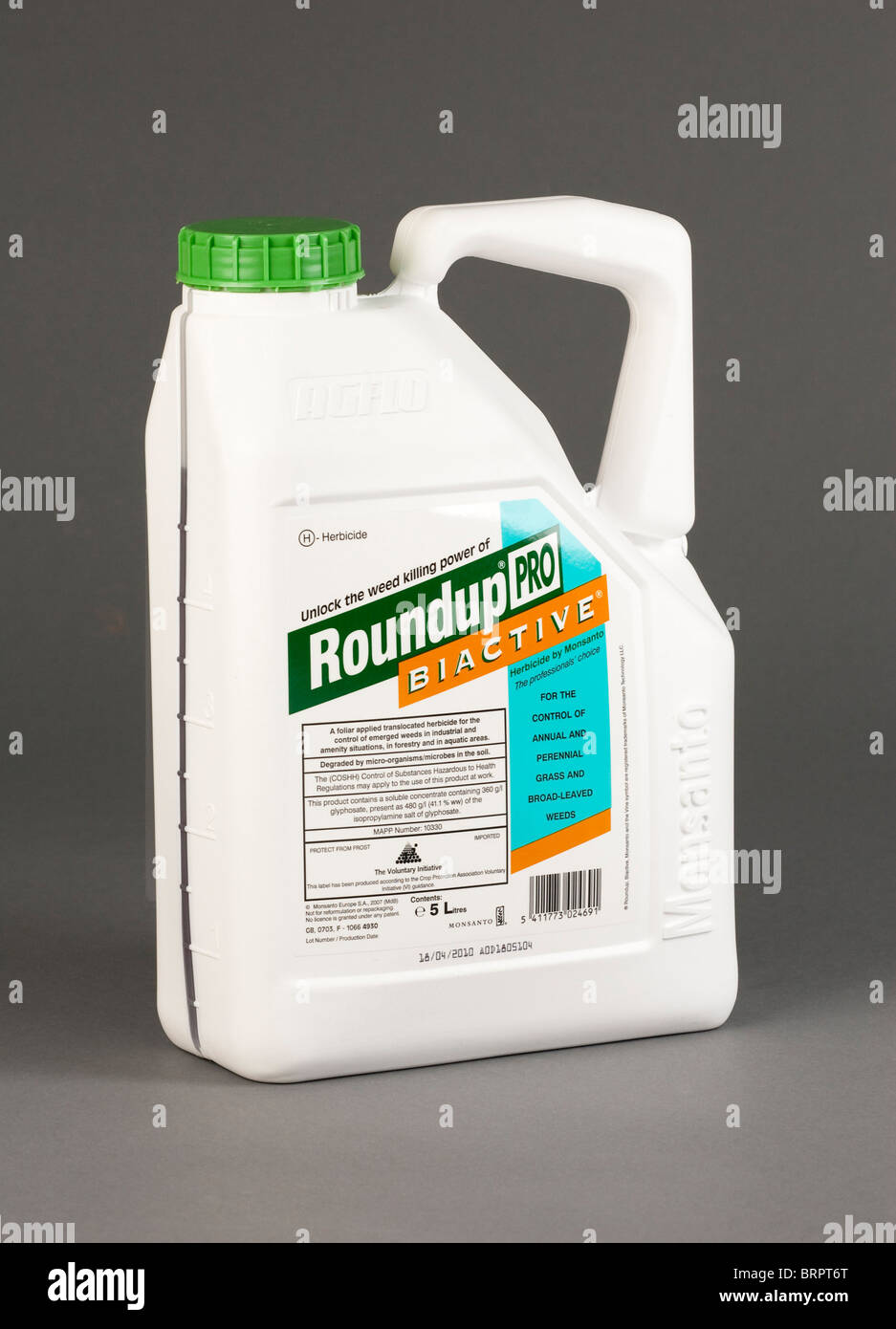 Roundup ProBiactive weedkiller made by Monsanto Stock Photo