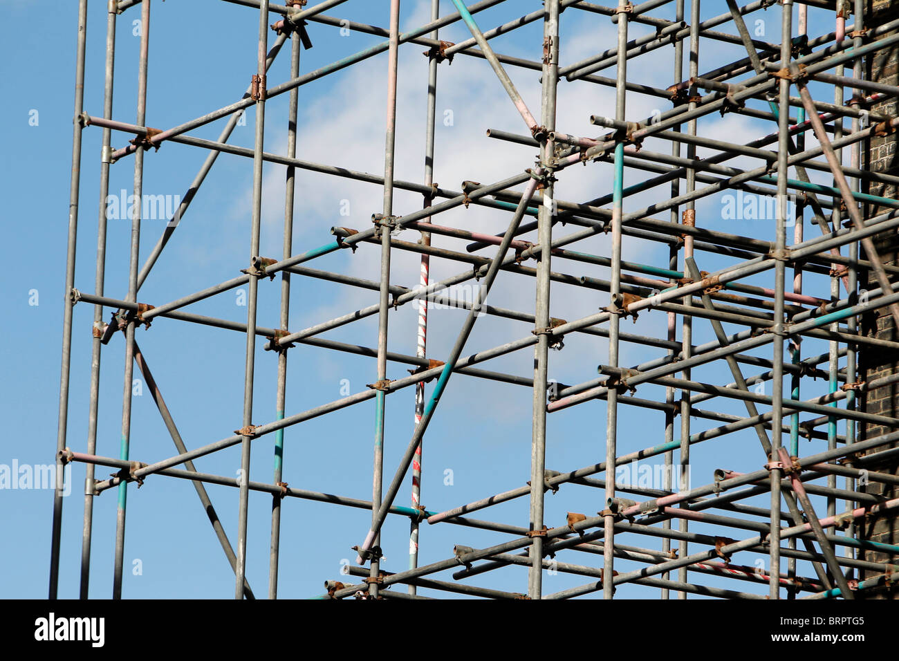 Scaffolding in central London Stock Photo Alamy
