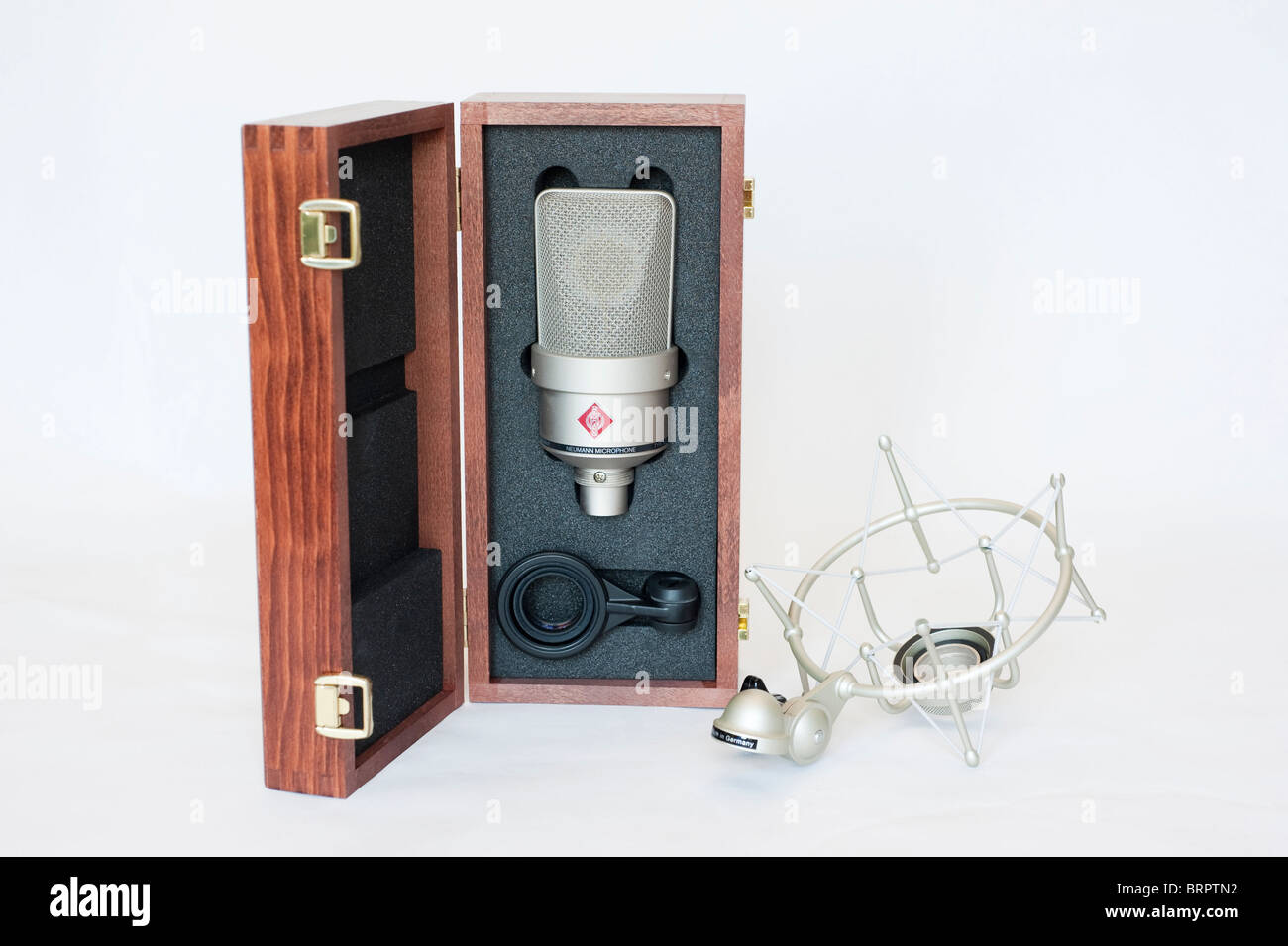 Professional microphone with suspension cradle Stock Photo Alamy