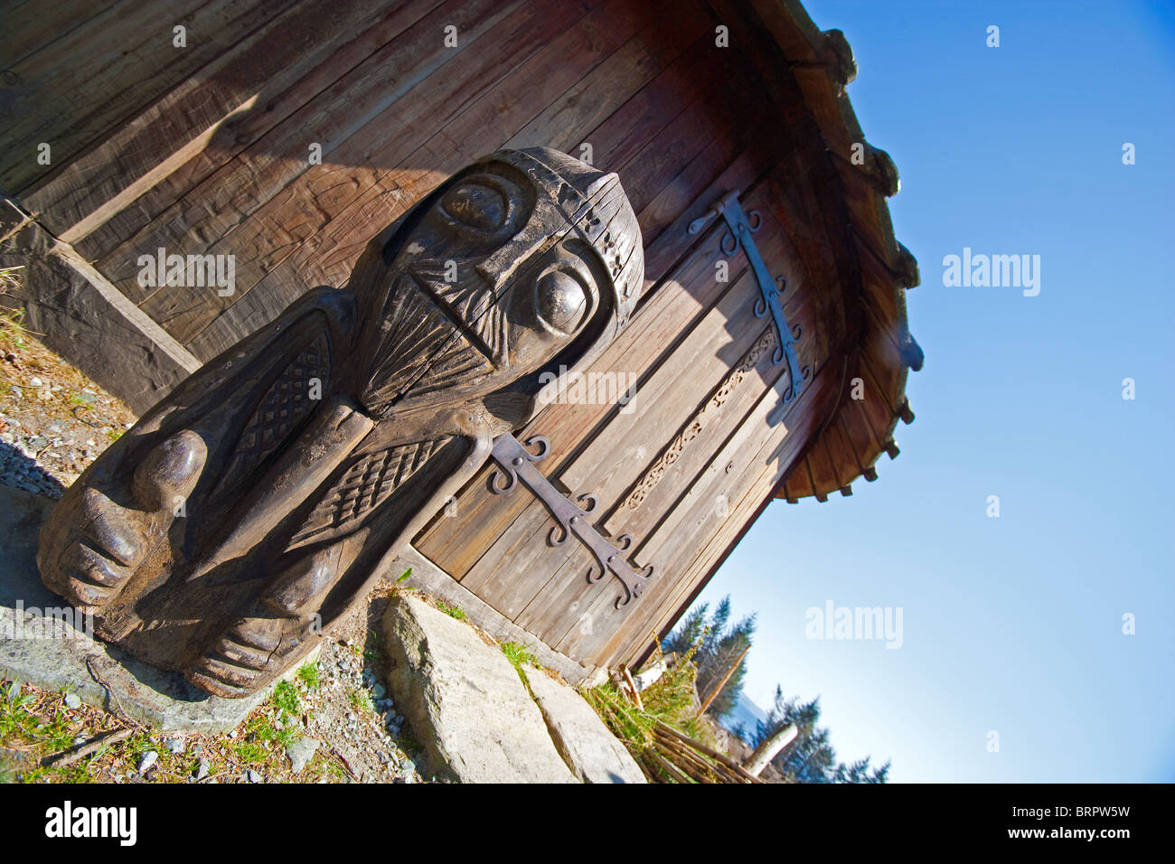 Viking settlement replica, Avaldsnes. History. Karmøy, Rogaland, Norway Stock Photo