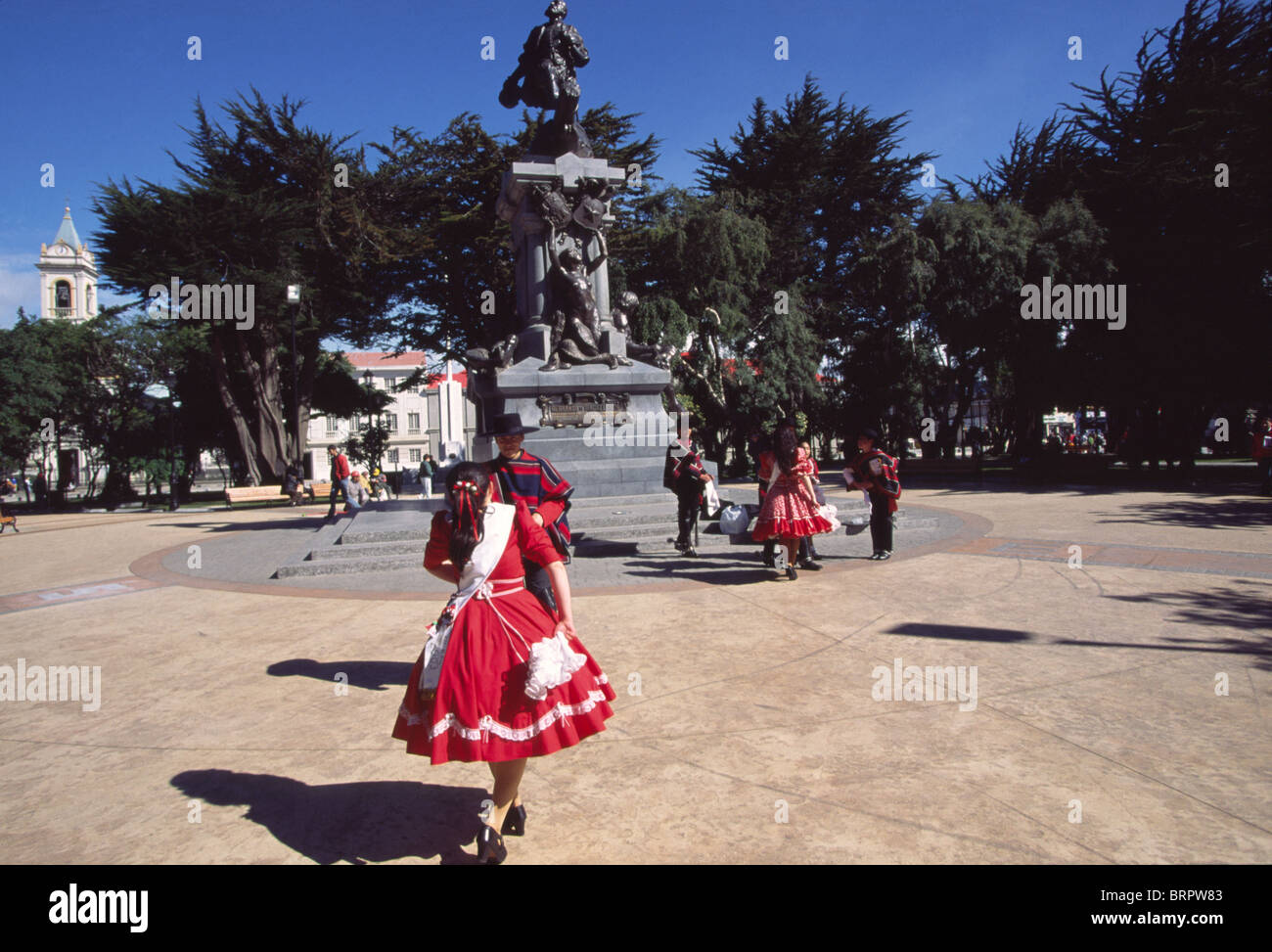 Cueca, national dance of Chile Stock Photo - Alamy