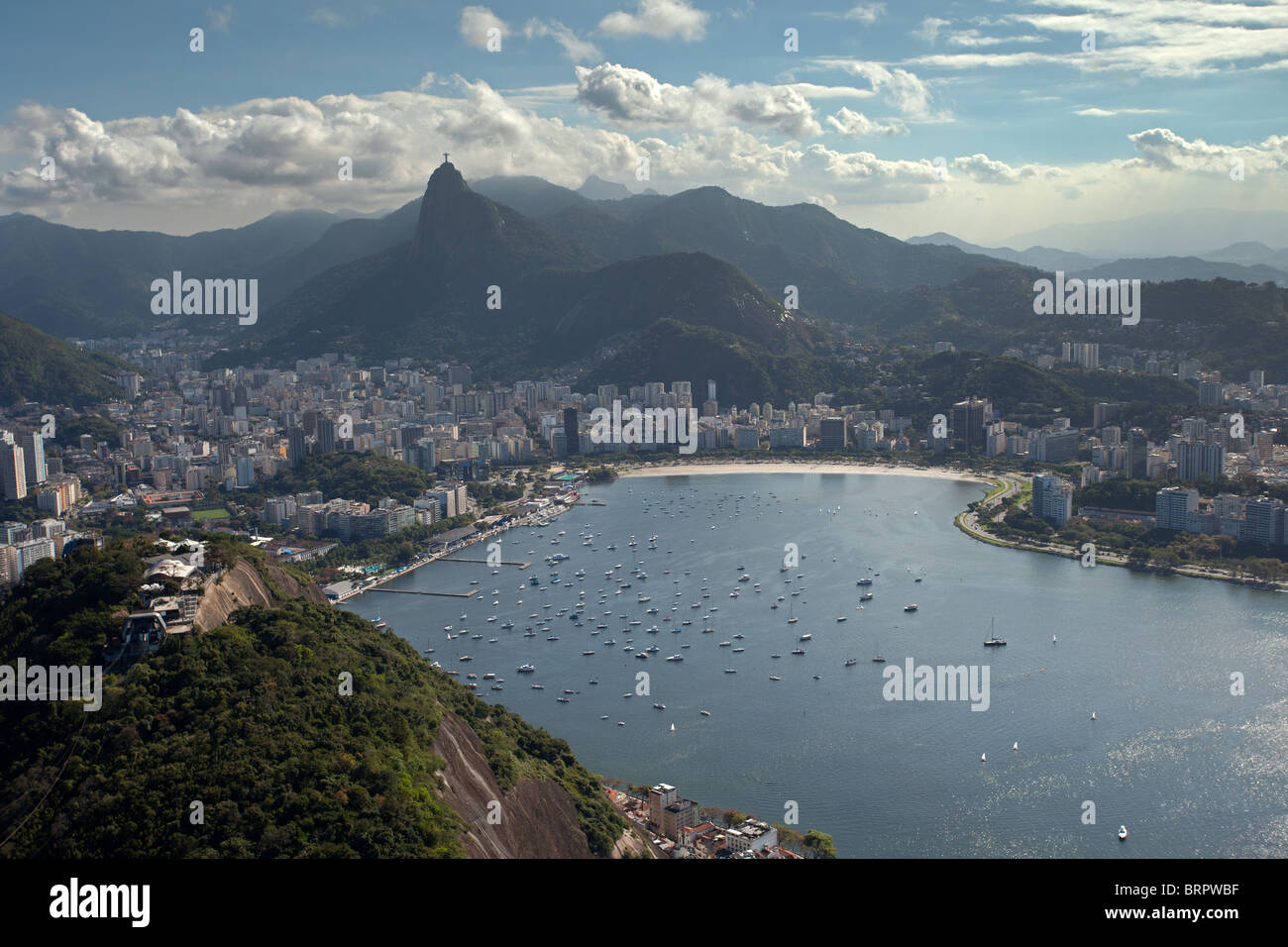 Rio de Janeiro: Sugarloaf: Yachts in Harbour Stock Photo