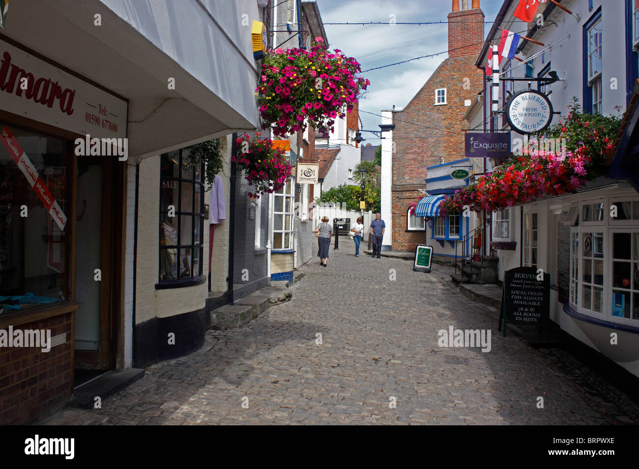 QUAY STREET LYMINGTON HAMPSHIRE. Stock Photo