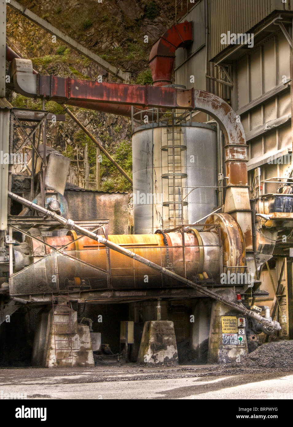 Industrial shot taken at a stone quarry in Devon Stock Photo - Alamy