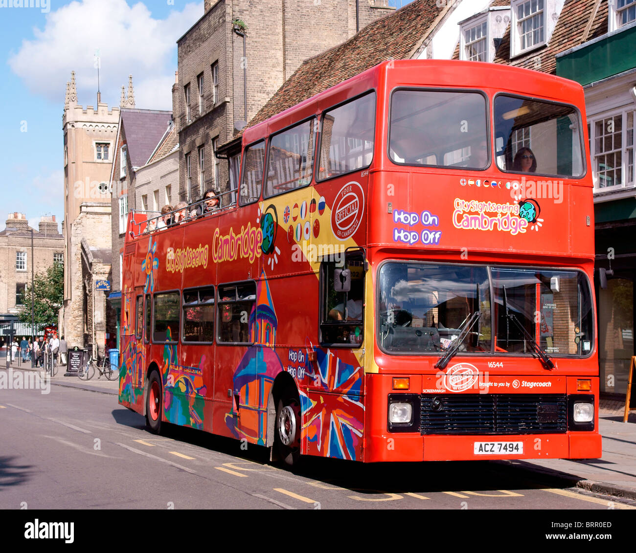 A Cambridge sightseeing bus waits for passengers Stock Photo Alamy A Cambridge sightseeing bus waits for passengers Stock Photo Alamy