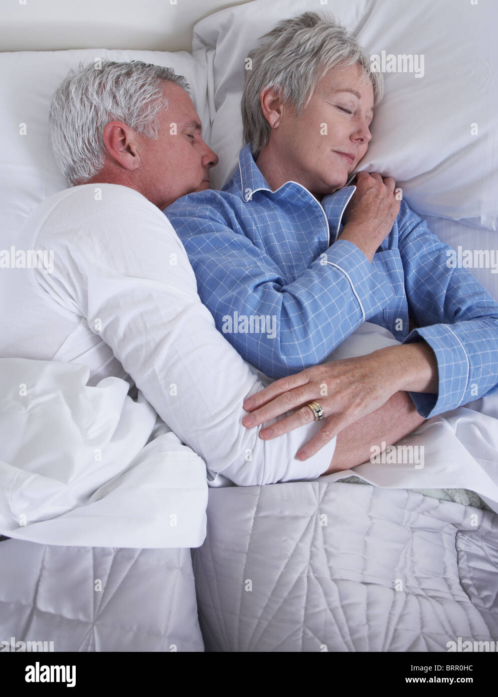 Mature woman sleeping bed vertical hi-res stock photography and images ...