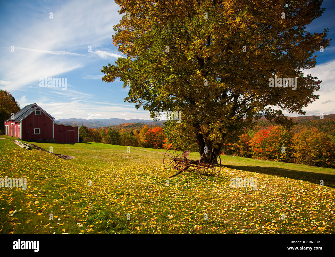 Vermont, autumn landscape, New England, USA Stock Photo