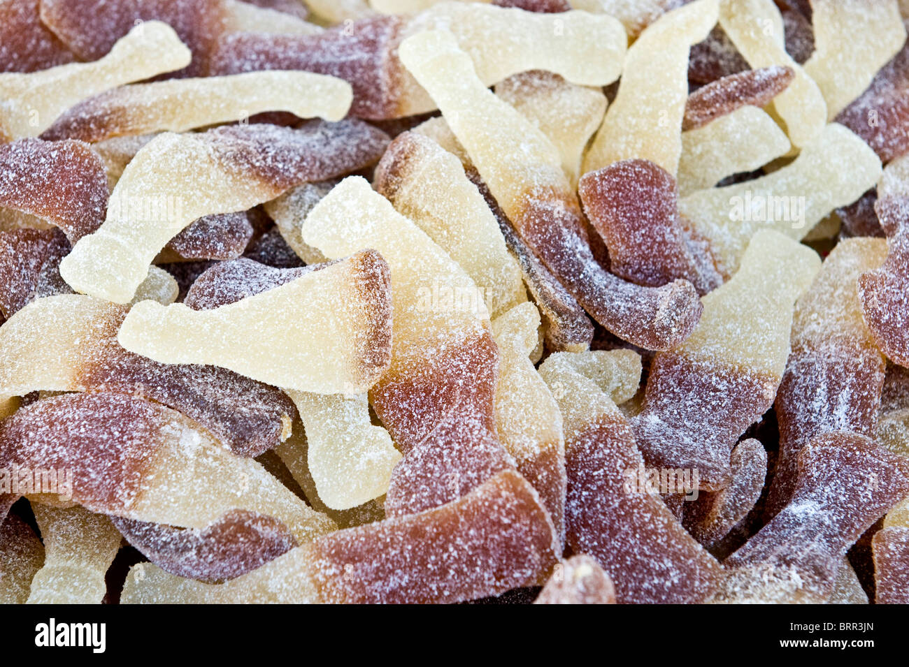 Closeup of cola bottle shaped jelly candies Stock Photo Alamy