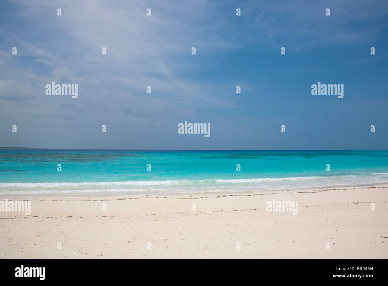 Tropical Island beach scene Stock Photo