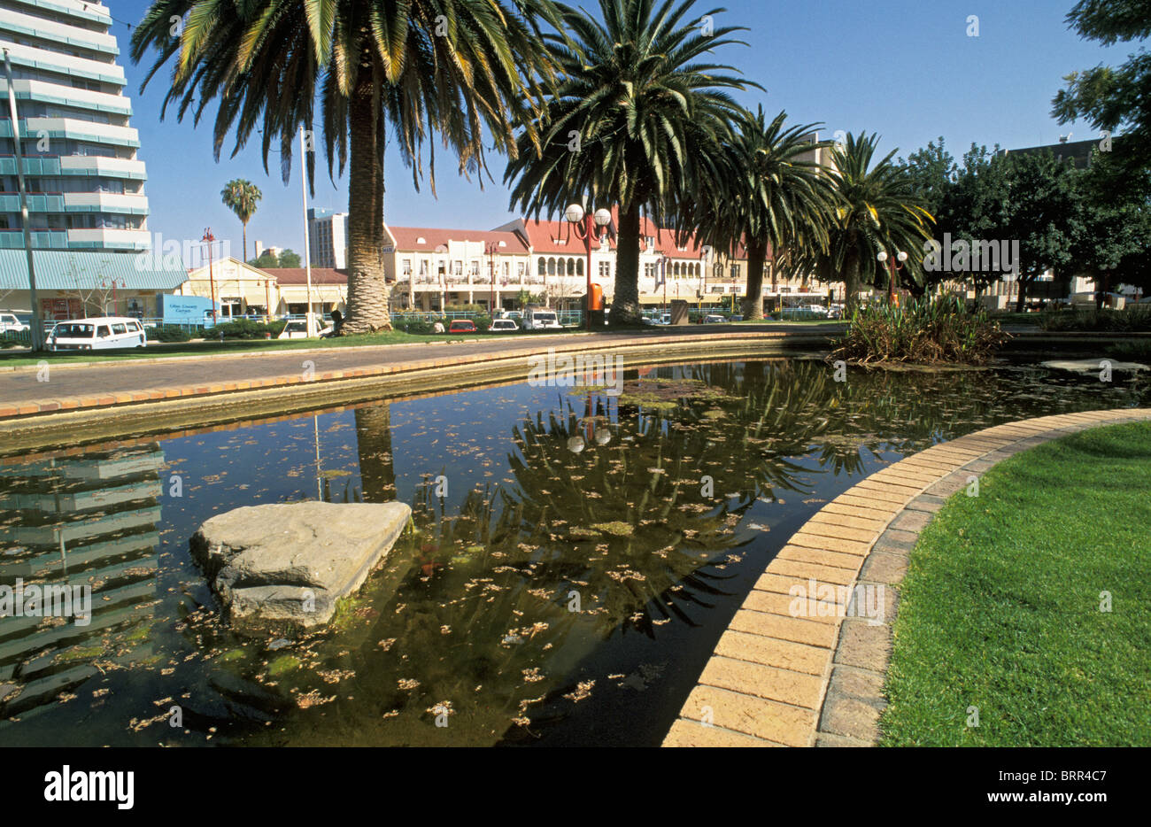 Scenic view of downtown Windhoek Stock Photo