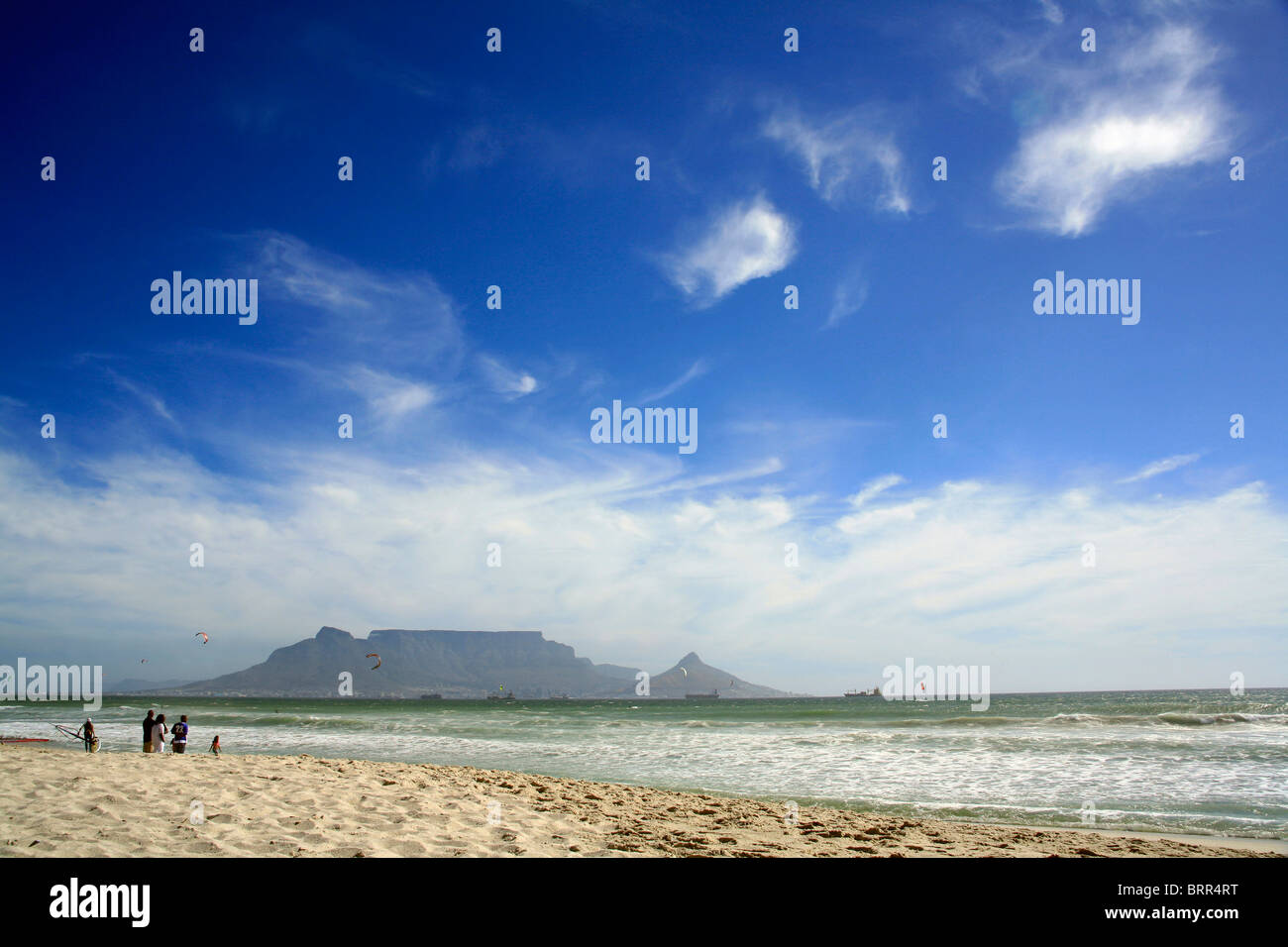Blouberg Beach with Table Mountain in the background Stock Photo