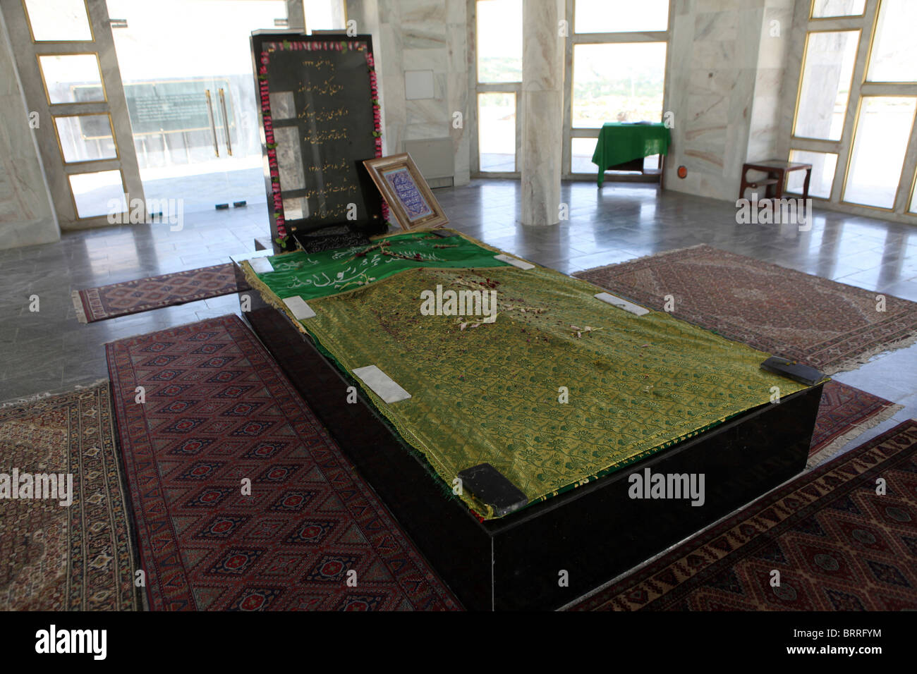 grave of ahmed sha massoud in Afghanistan Stock Photo