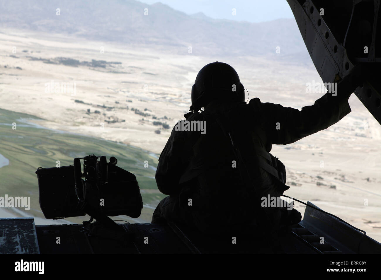 US chinook helicopter in Afghanistan Stock Photo