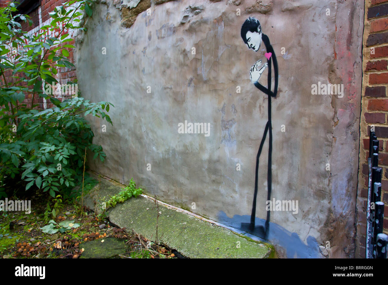 View of street art in Newcastle City Centre, north east england Stock