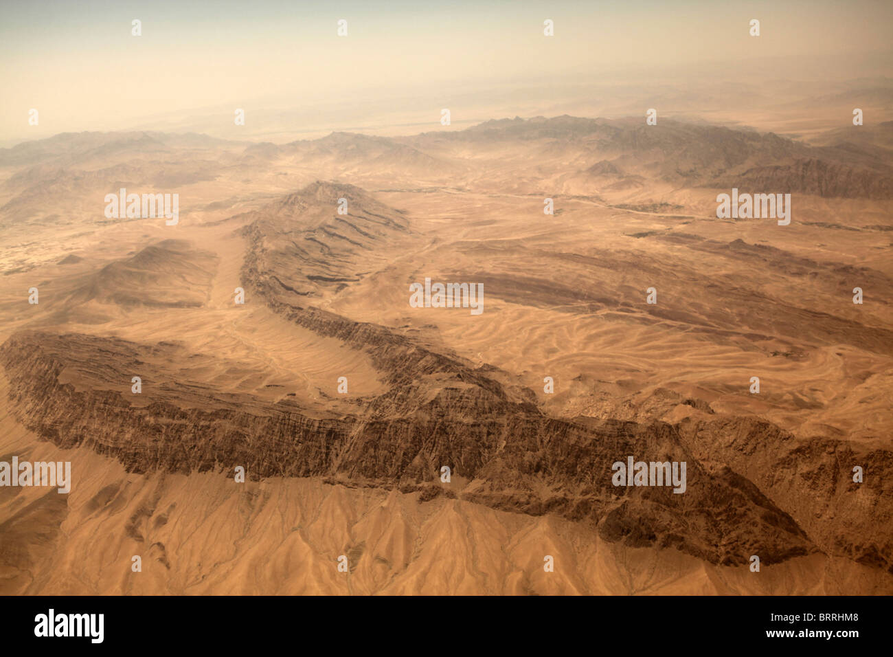arial view of Afghanistan Stock Photo