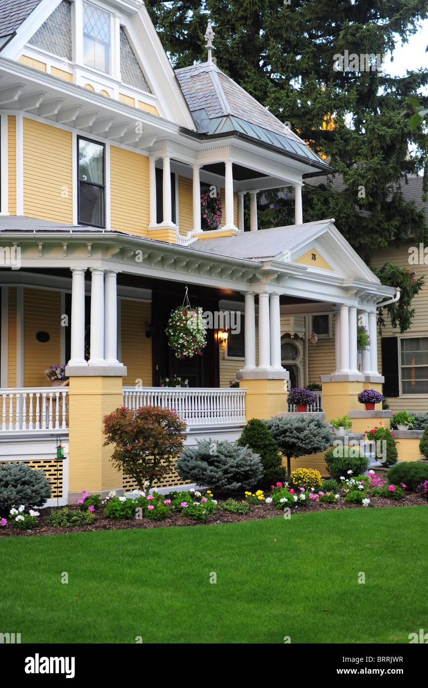 USA New York Canandaigua NY Finger Lakes Region Victorian houses