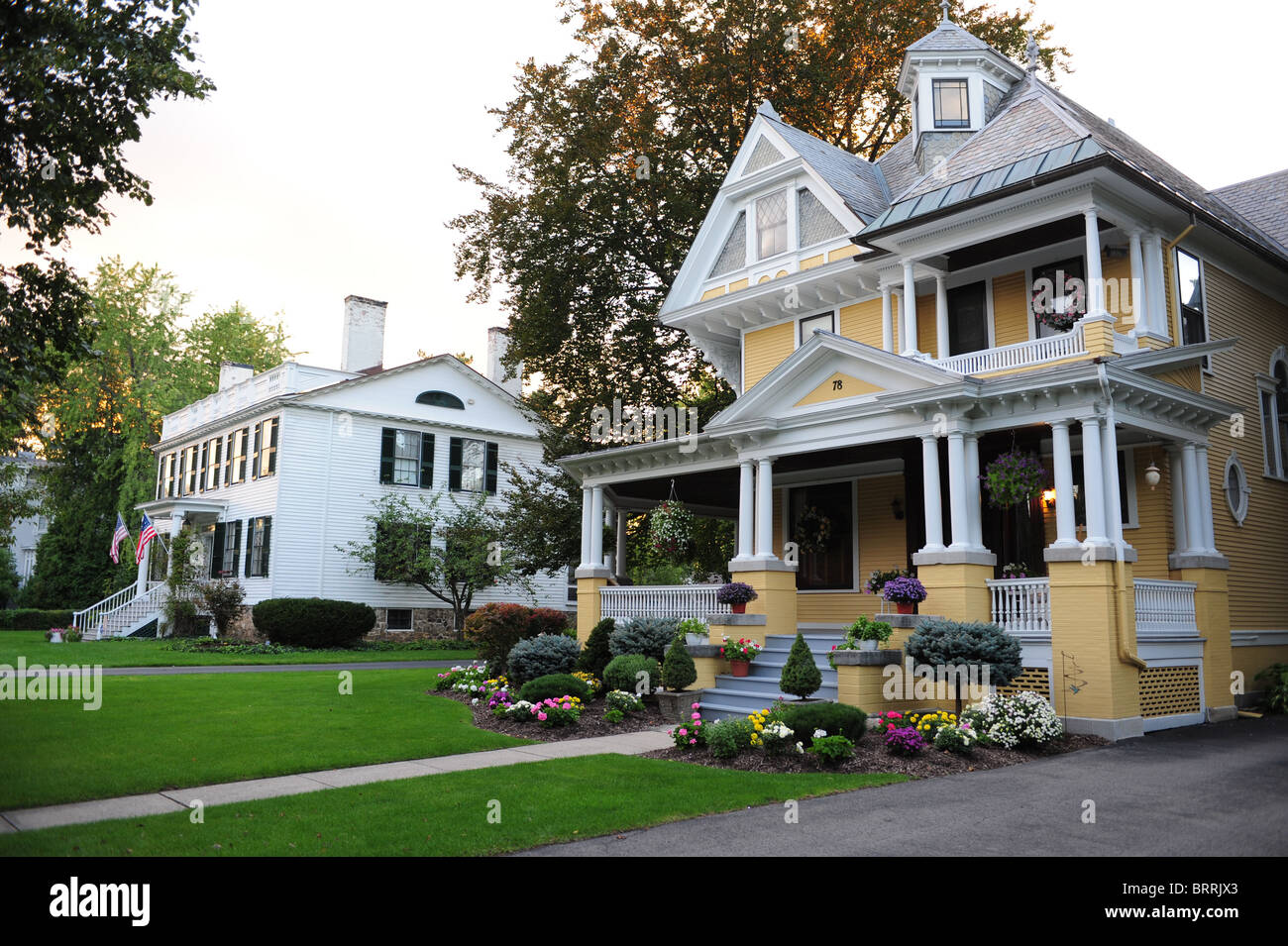 USA New York Canandaigua NY Finger Lakes Region Victorian houses