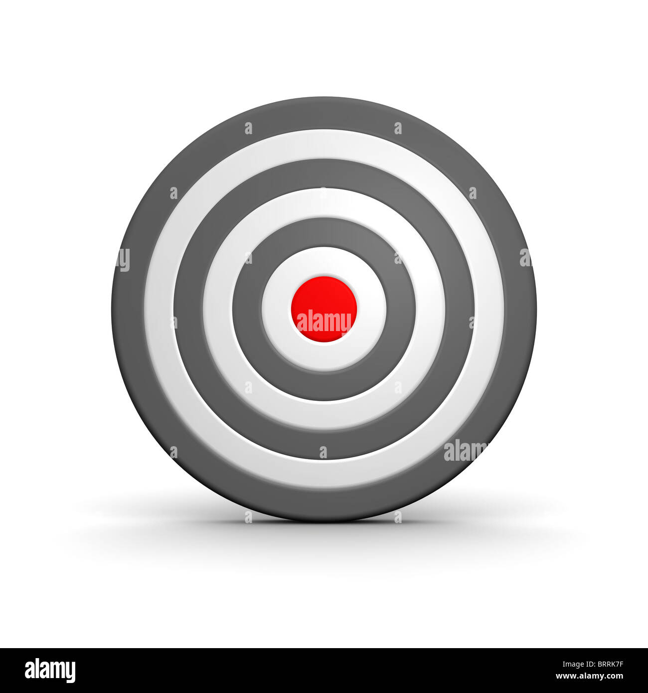 Black and white target with red center. 3d rendered illustration Stock Photo Alamy