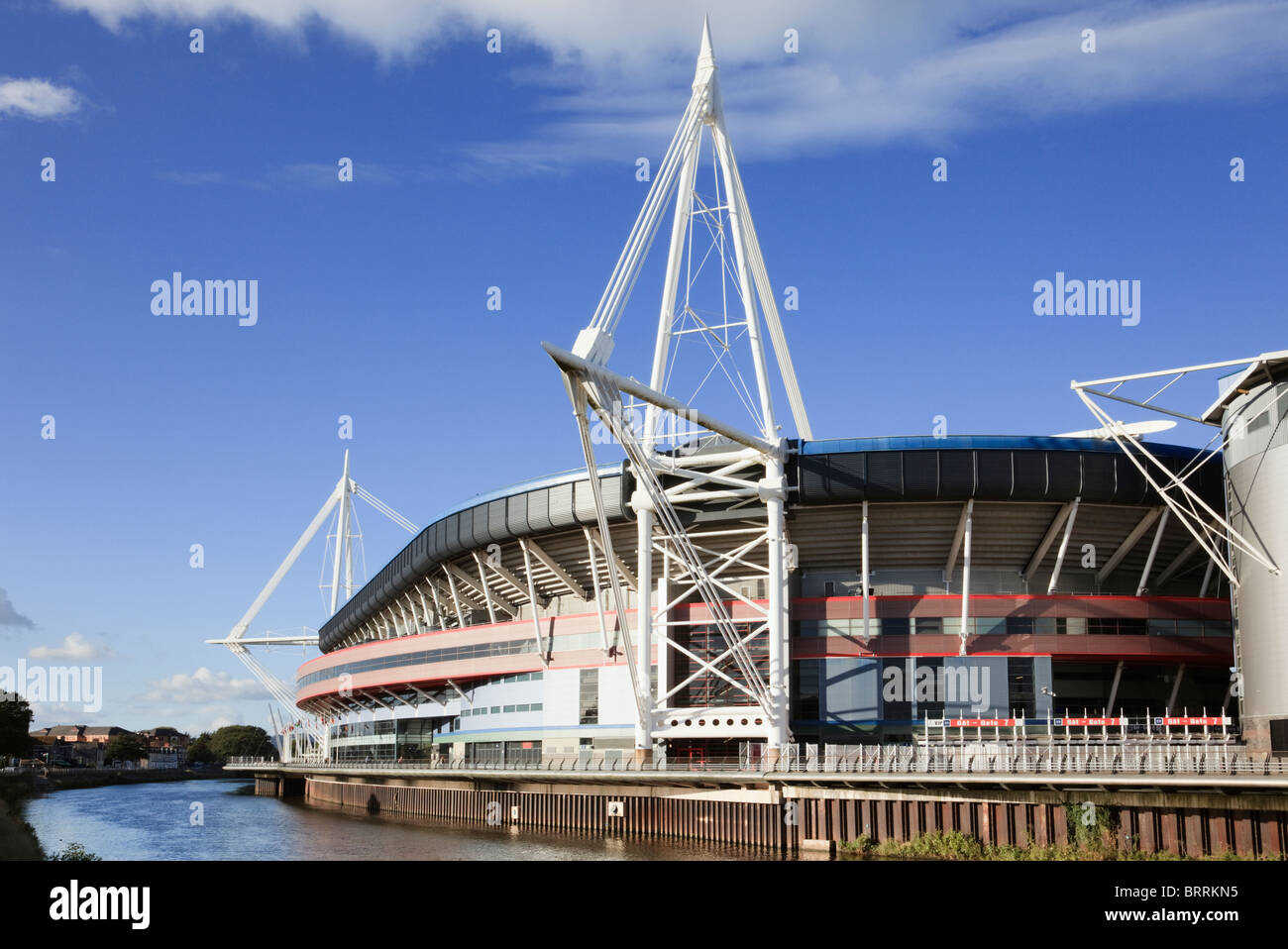Principality Stadium Welsh national football and rugby venue. Cardiff (Caerdydd), Glamorgan, South Wales, UK, Britain. Stock Photo