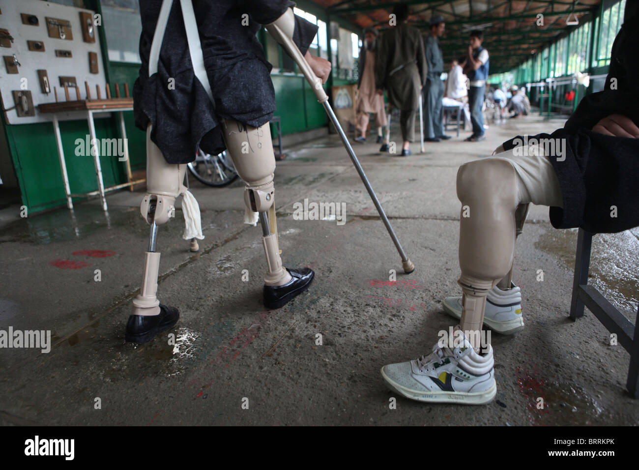 ICRC orthopic centre in Afghanistan Stock Photo