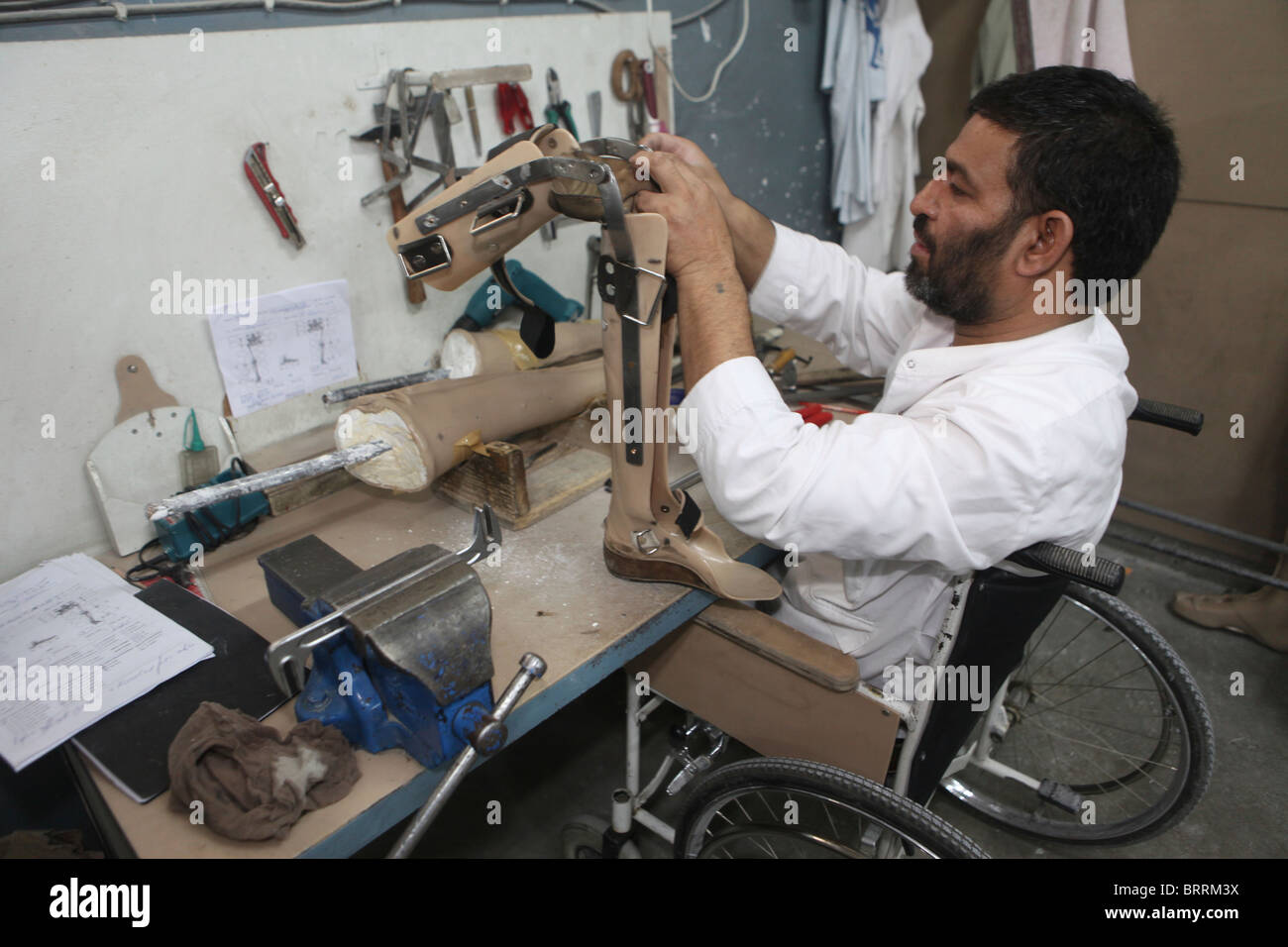 ICRC orthopic centre in Afghanistan Stock Photo