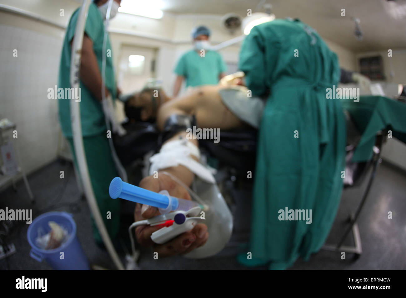 surgical theatre in Boost hopsital, Afghanistan Stock Photo