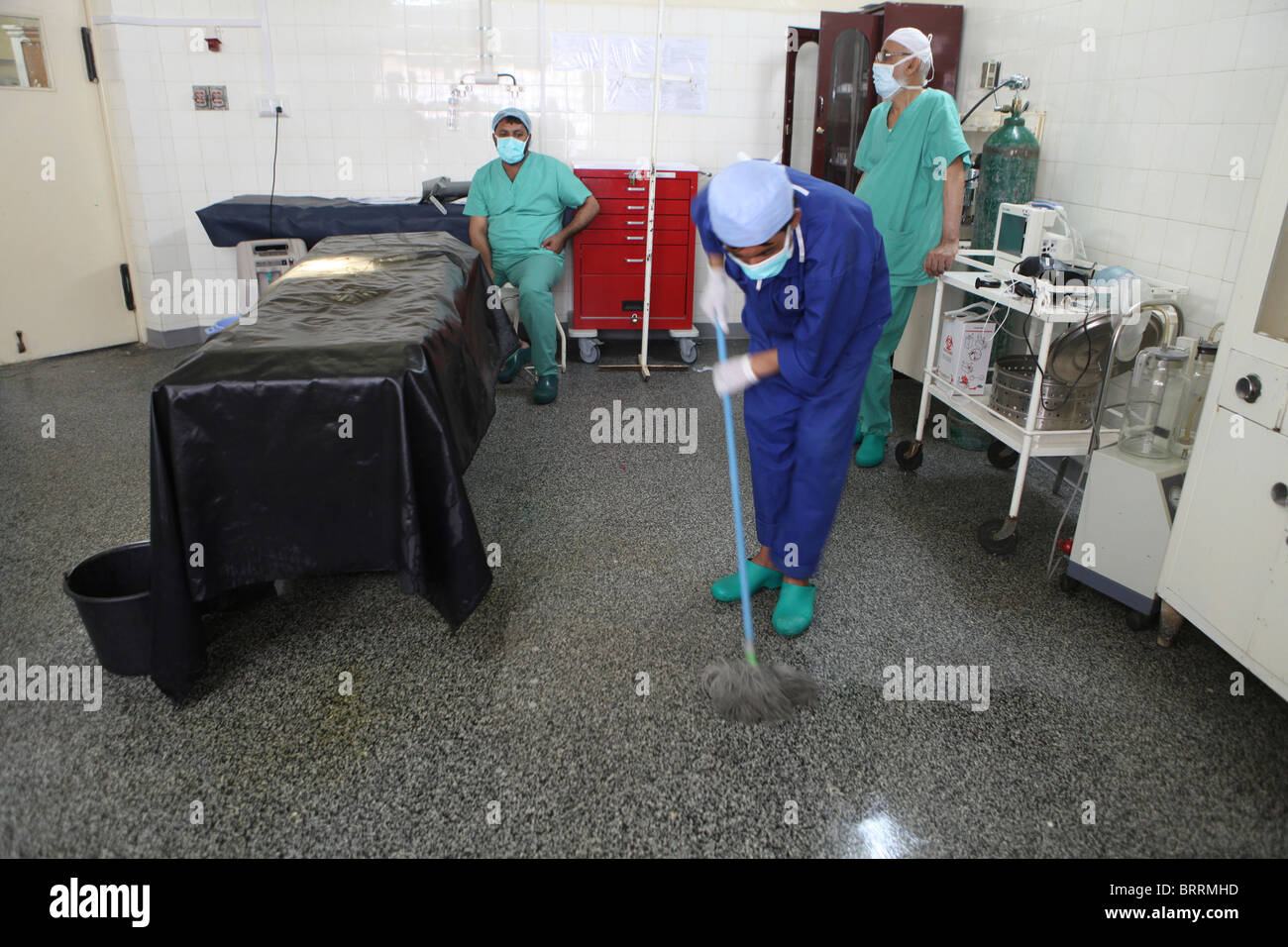 surgical theatre in Boost hopsital, Afghanistan Stock Photo