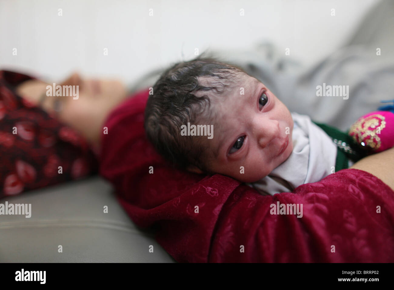 new born Afghan baby Stock Photo