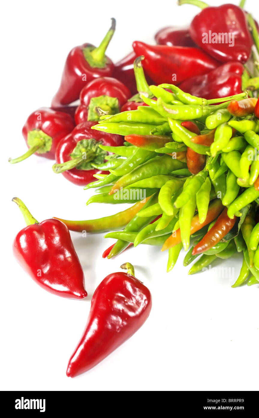 Red and green peppers Stock Photo - Alamy