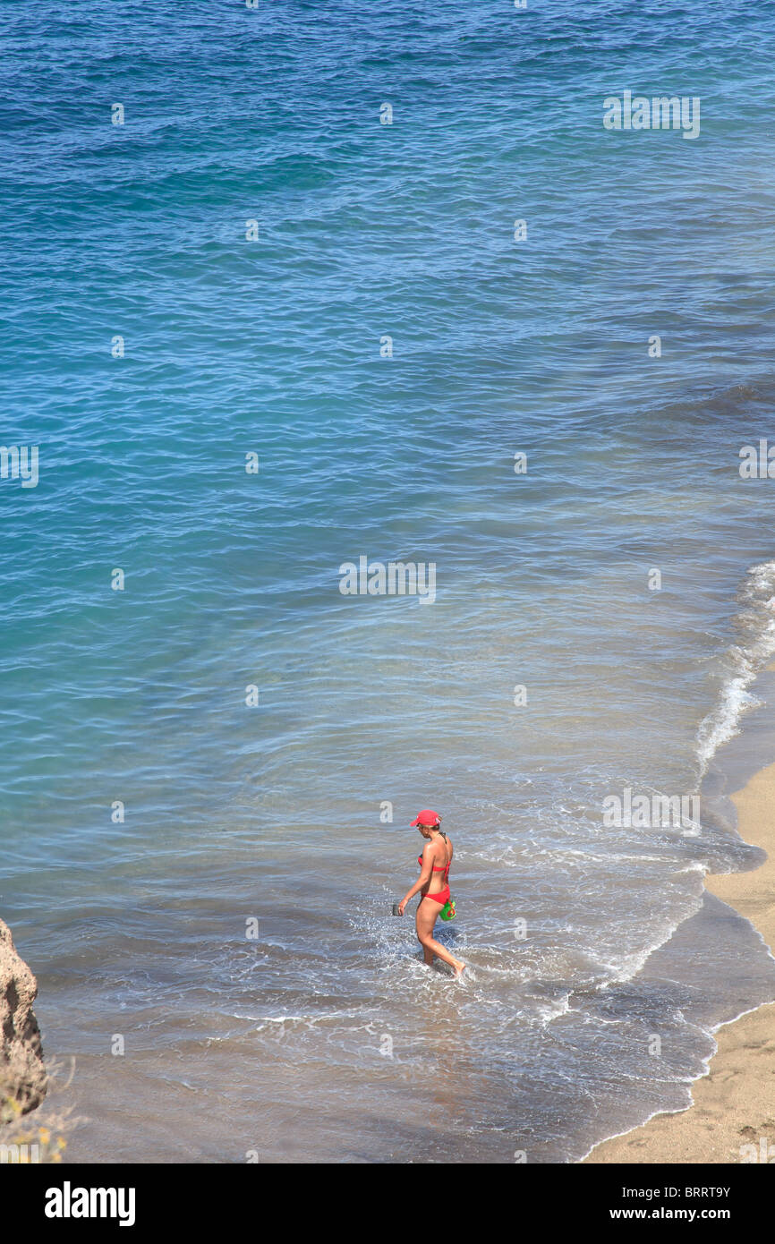 Canary Islands, Tenerife, Costa Adeje, Playa del Duque (Duque Beach) Stock Photo