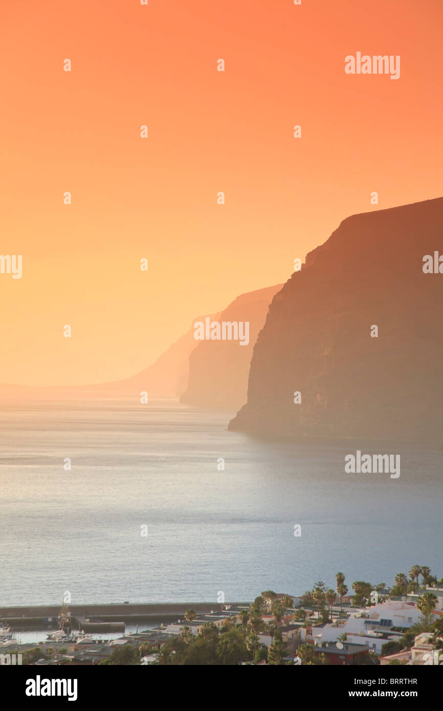 Canary Islands, Tenerife, Costa Adeje, Acantilado de Los Gigantes (Cliffs of the Giants) Stock Photo