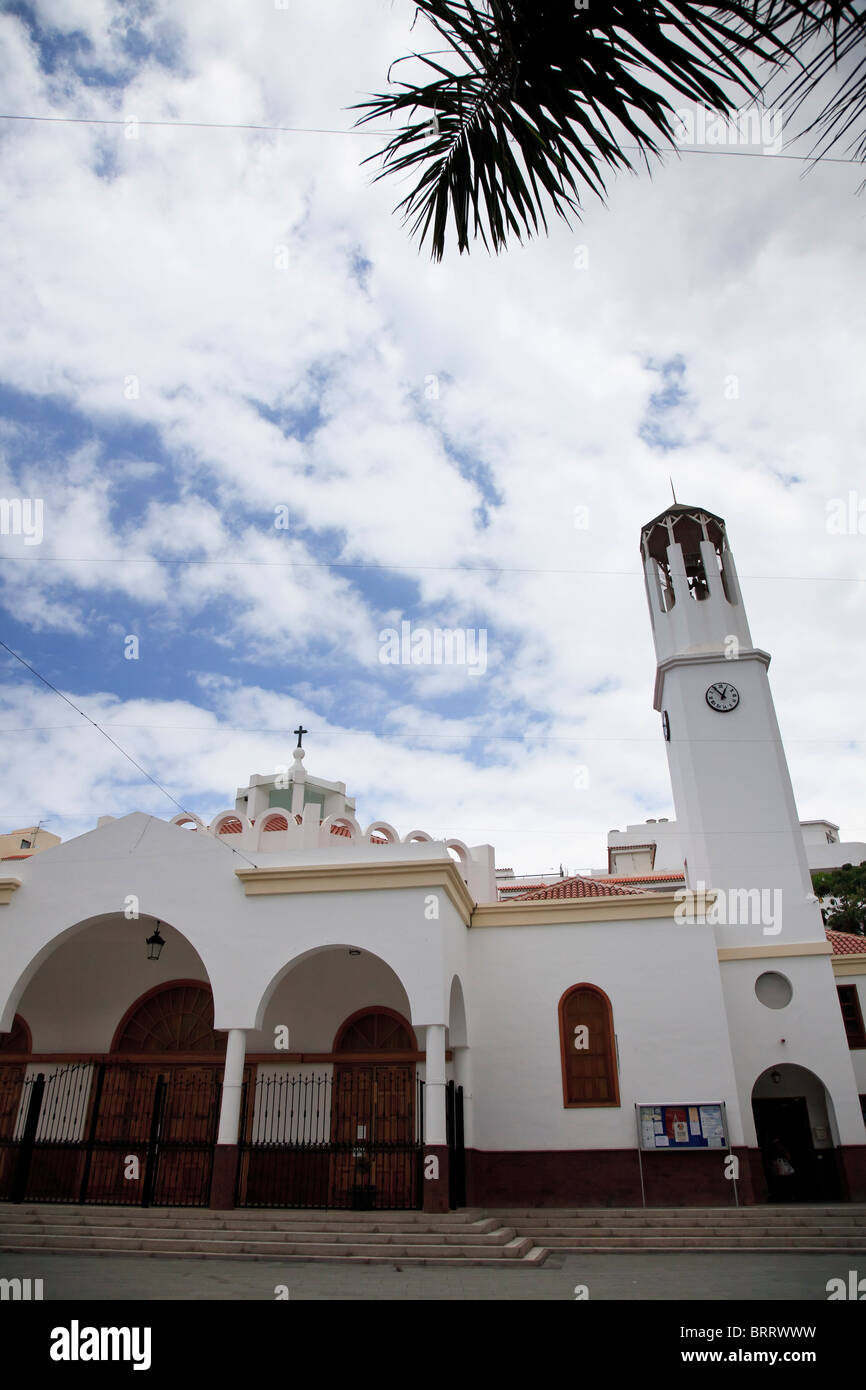 Canary Islands, Tenerife, Costa Adeje, Los Cristianos Village Stock Photo