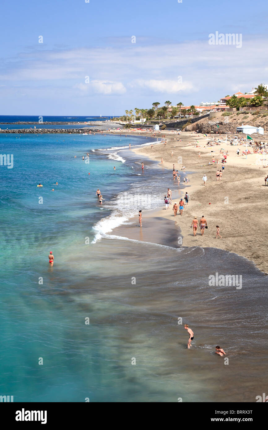 Canary Islands, Tenerife, Costa Adeje, Playa del Duque (Duque Beach) Stock Photo