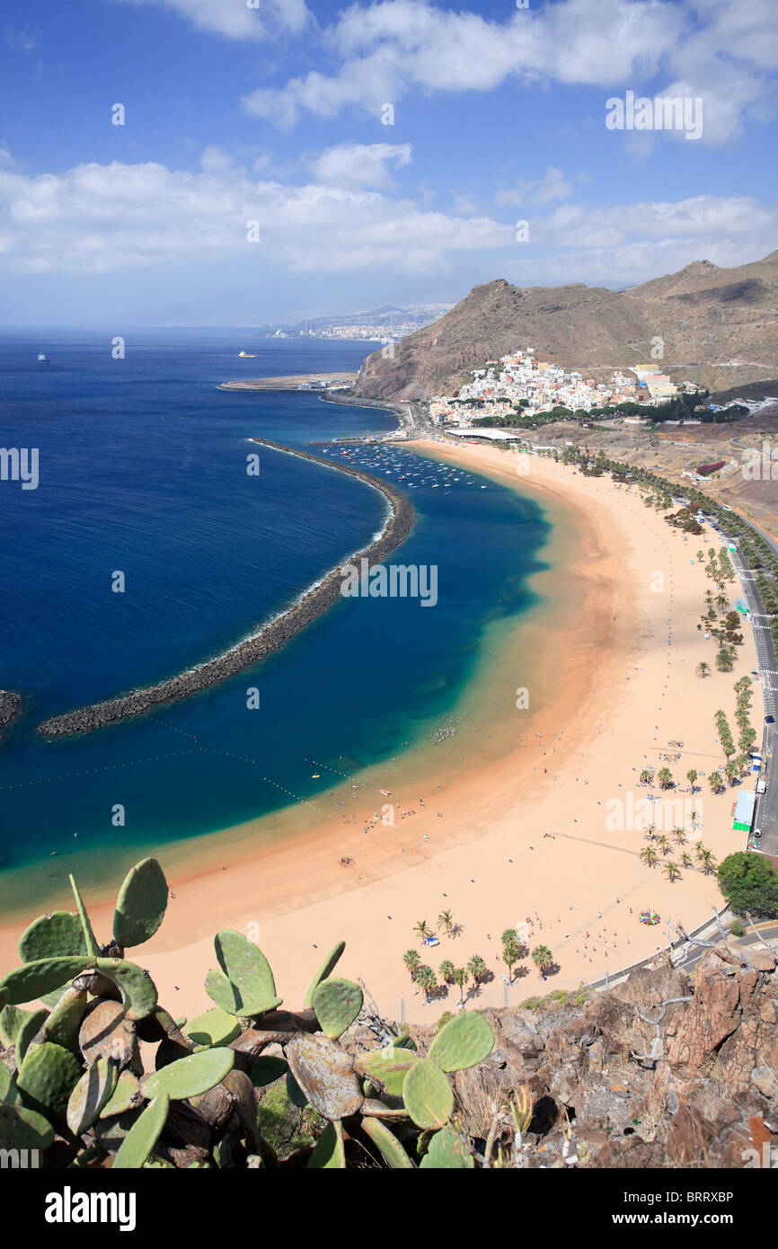 Canary Islands, Tenerife, Playa de Las Teresitas Stock Photo