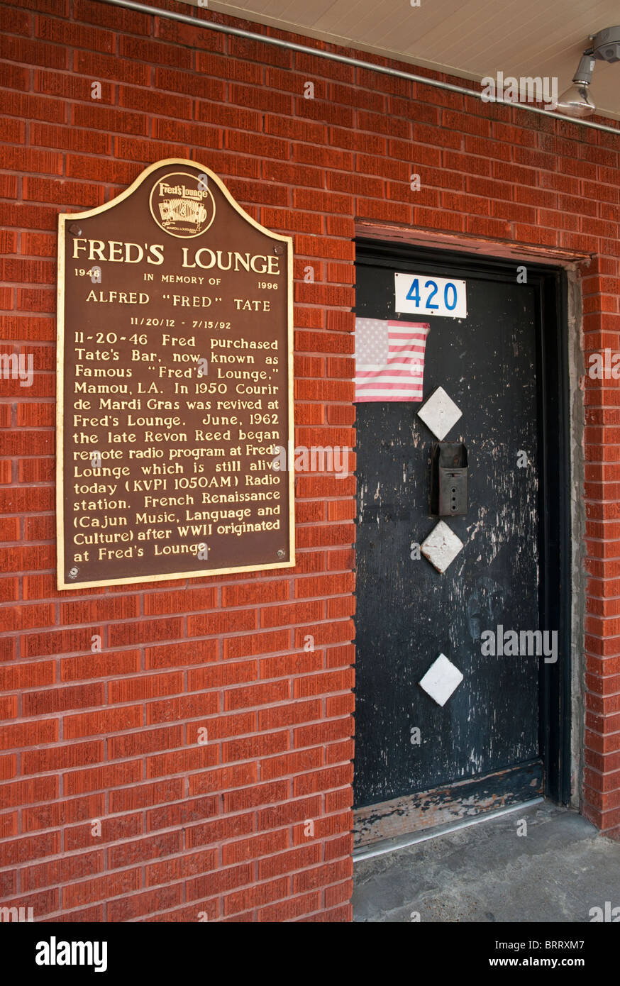 Louisiana, Mamou, Fred's Lounge, Cajun music venue Stock Photo Alamy