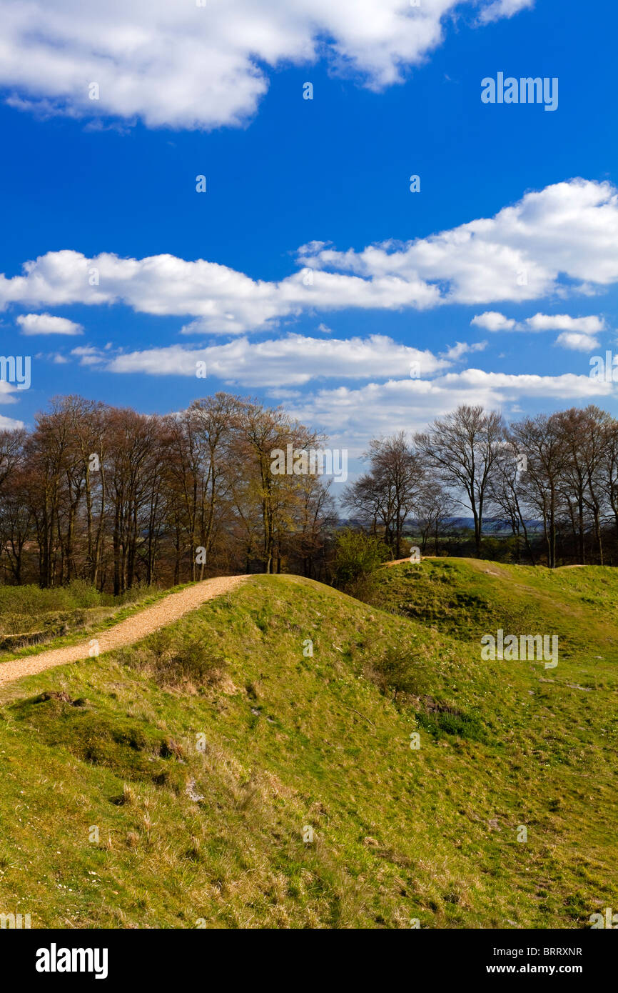 Danebury Hill Fort an Iron Age Hill Fort near Andover in Hampshire