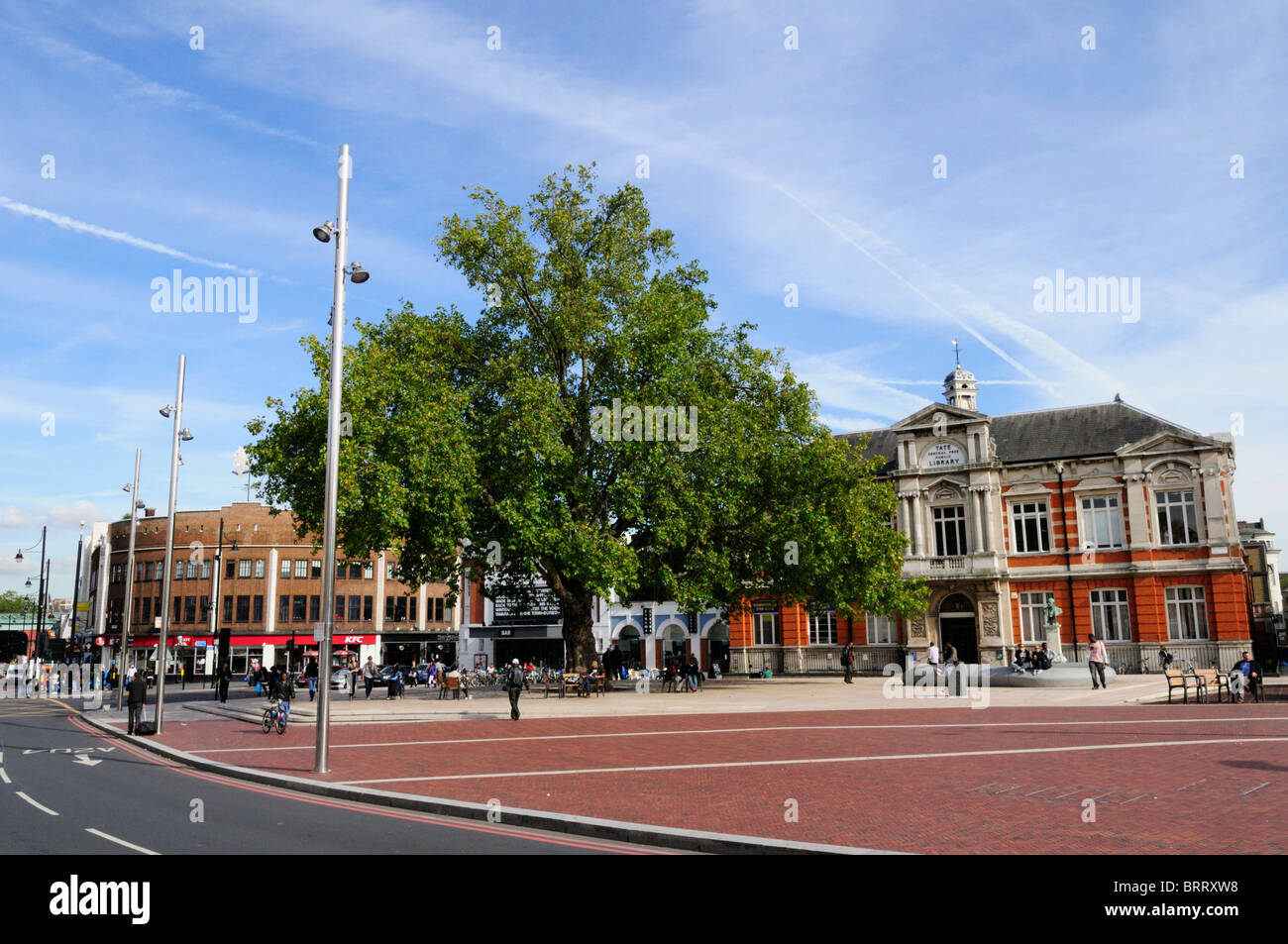 Windrush Square, Brixton, London, England, UK Stock Photo