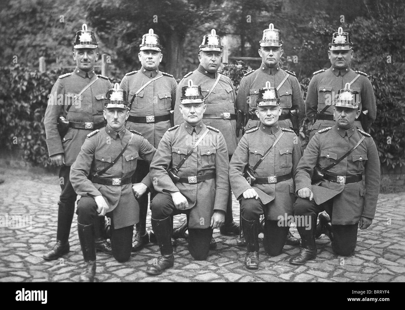 Policemen, historic photograph, around 1930 Stock Photo - Alamy
