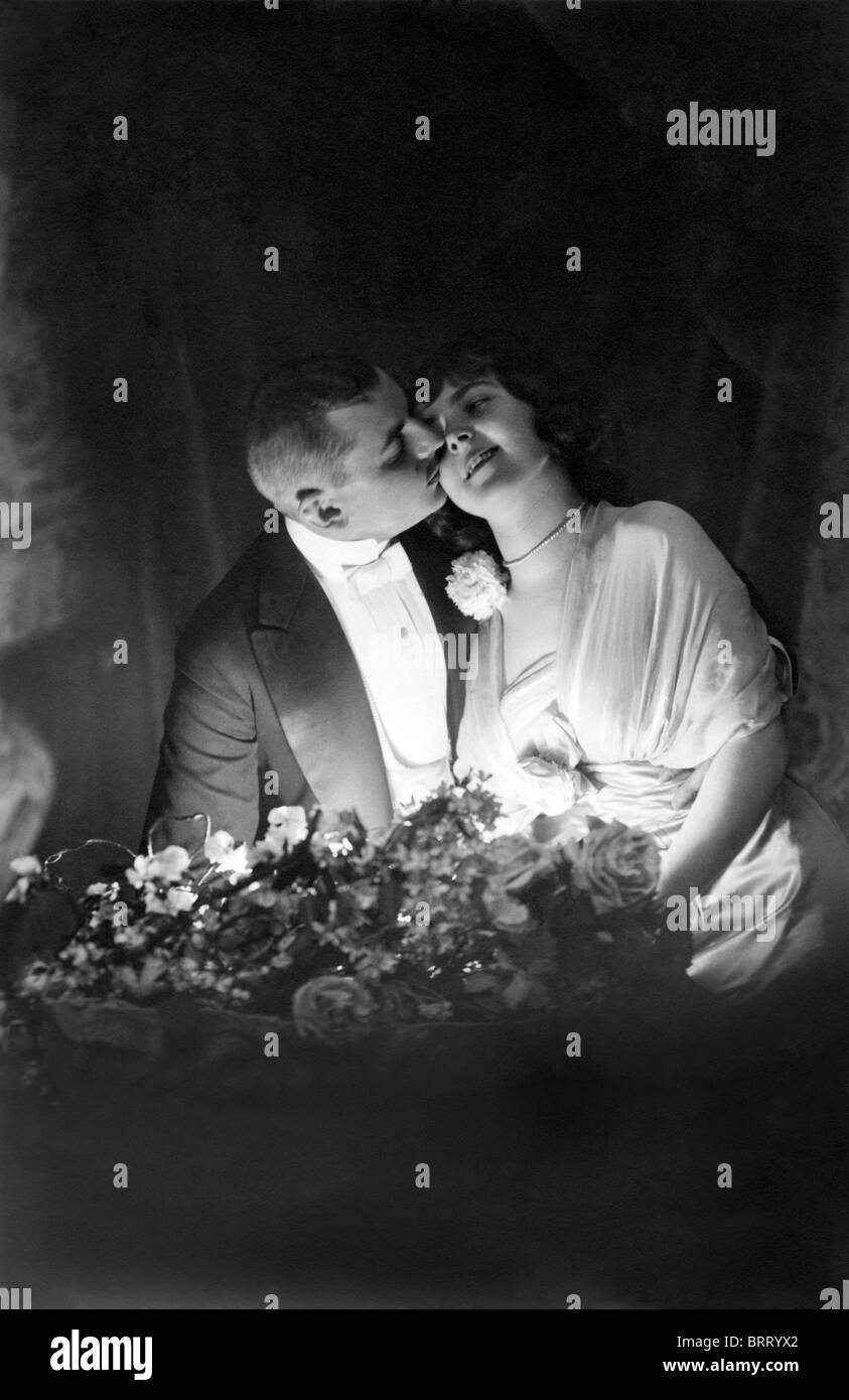 Kiss, historic photograph, around 1922 Stock Photo