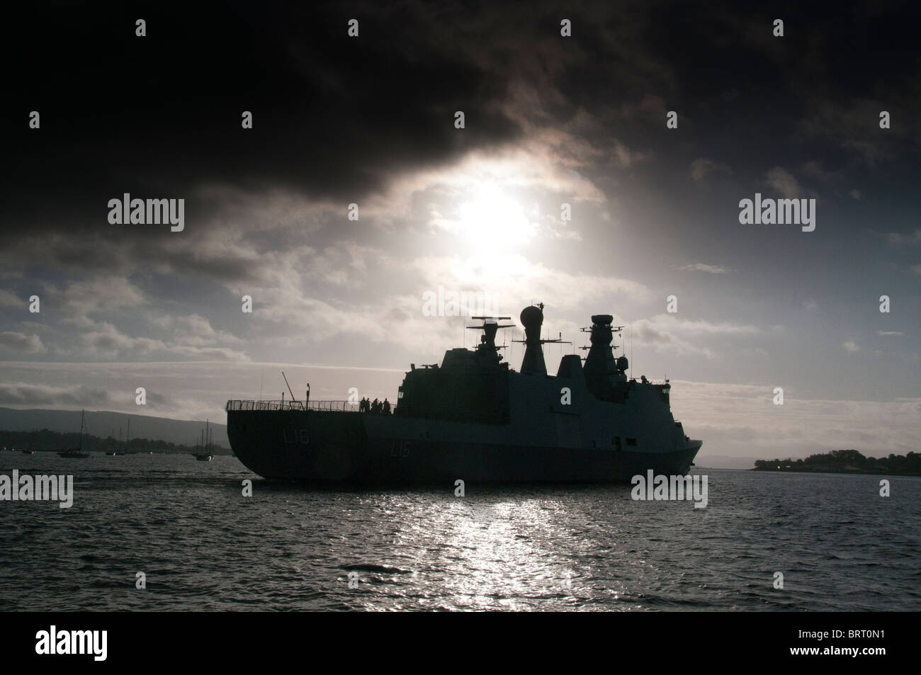 Danish warship HDMS Absalon Stock Photo