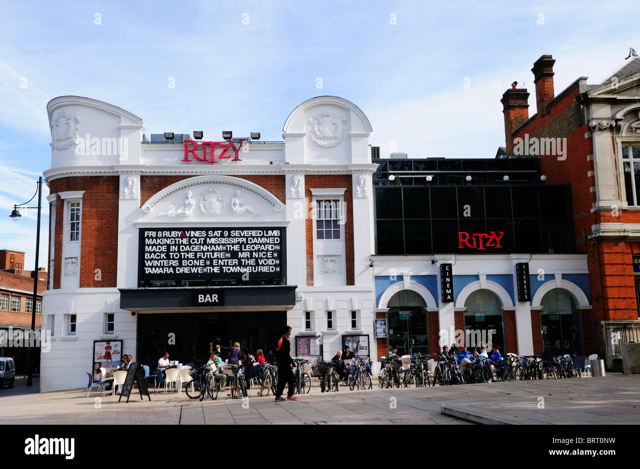 The Ritzy bar and Cinema, Windrush Square, Brixton, London, England, Uk Stock Photo