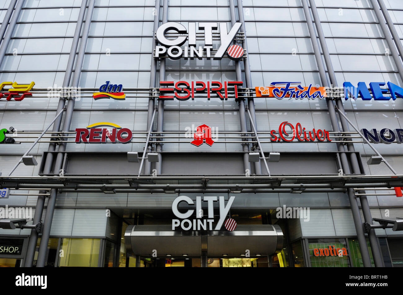 Facade, shopping center, City Point, pedestrian area, Nuremberg, Bavaria,  Germany, Europe Stock Photo - Alamy