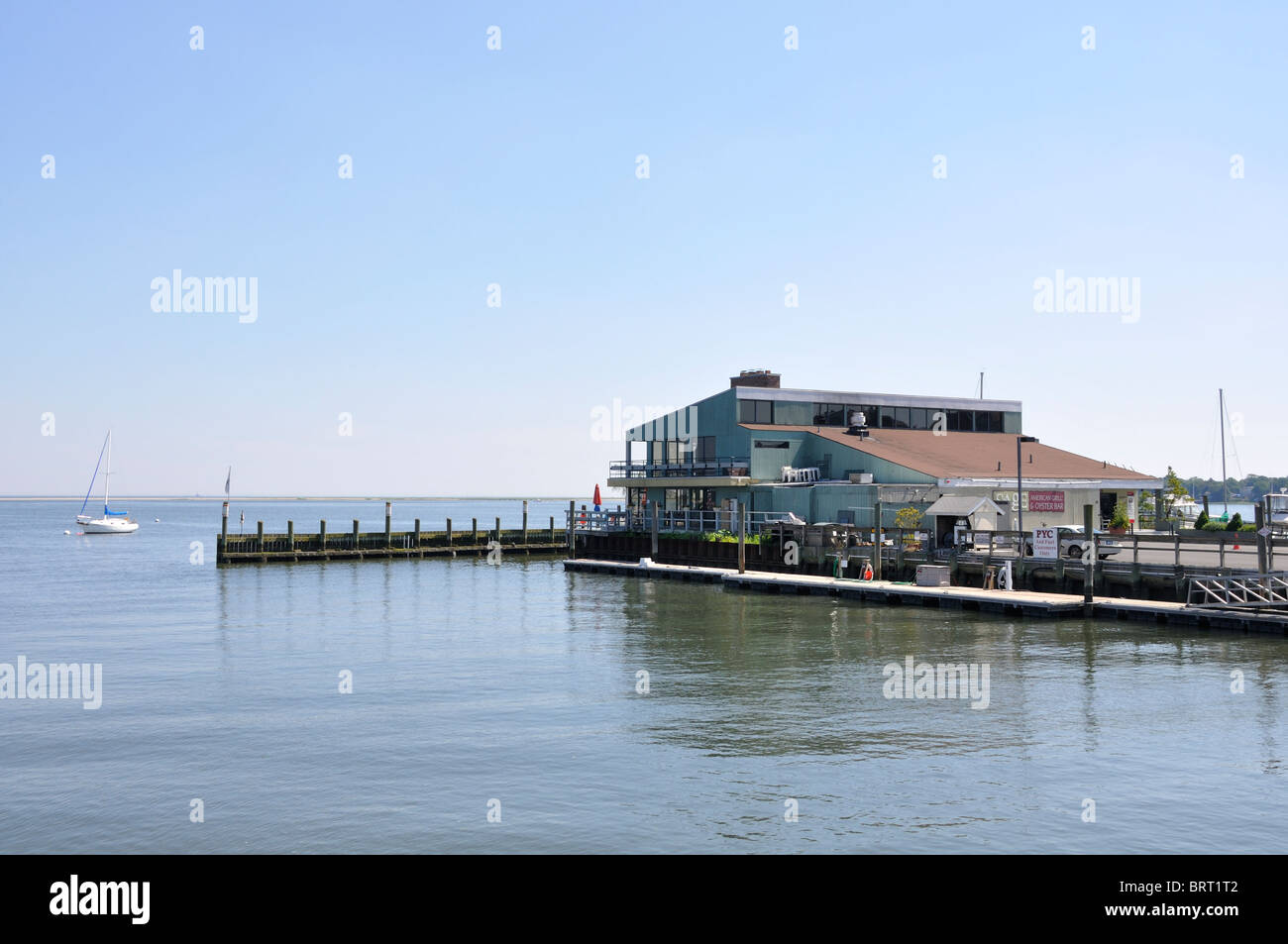 Oyster Bar restaurant, New Haven marina, Connecticut, USA Stock Photo Alamy