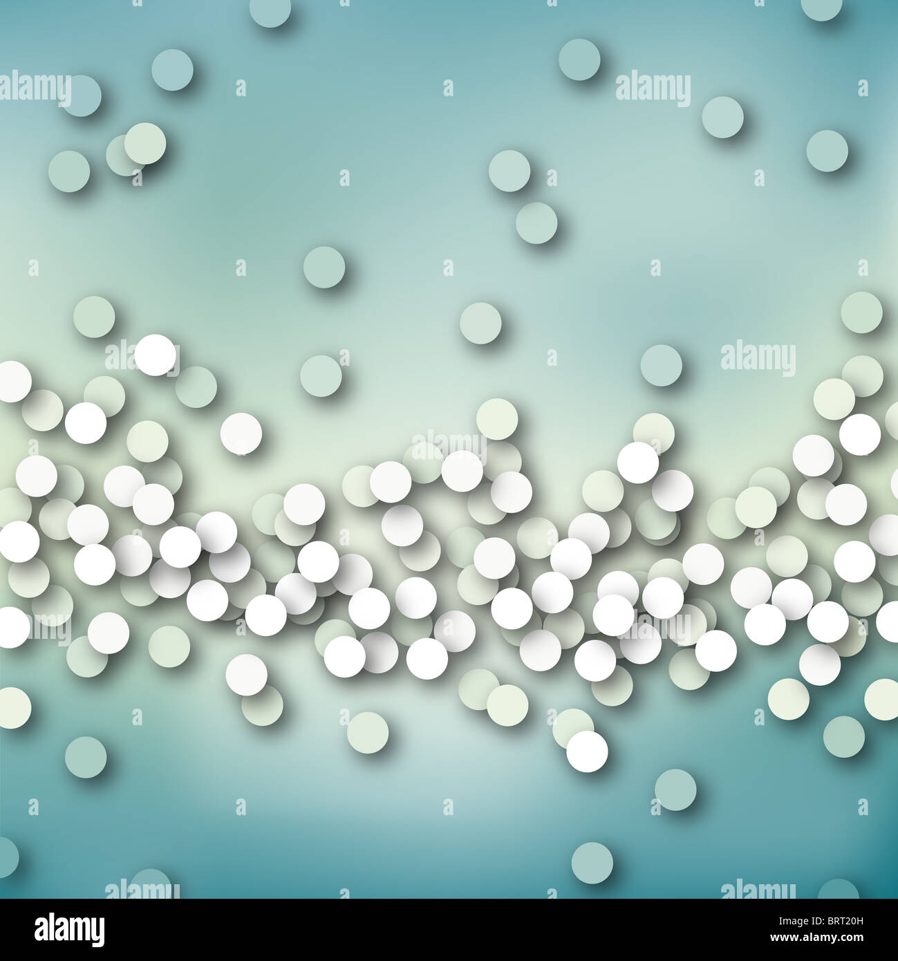 Abstract illustrated background of light dots and shadows Stock Photo