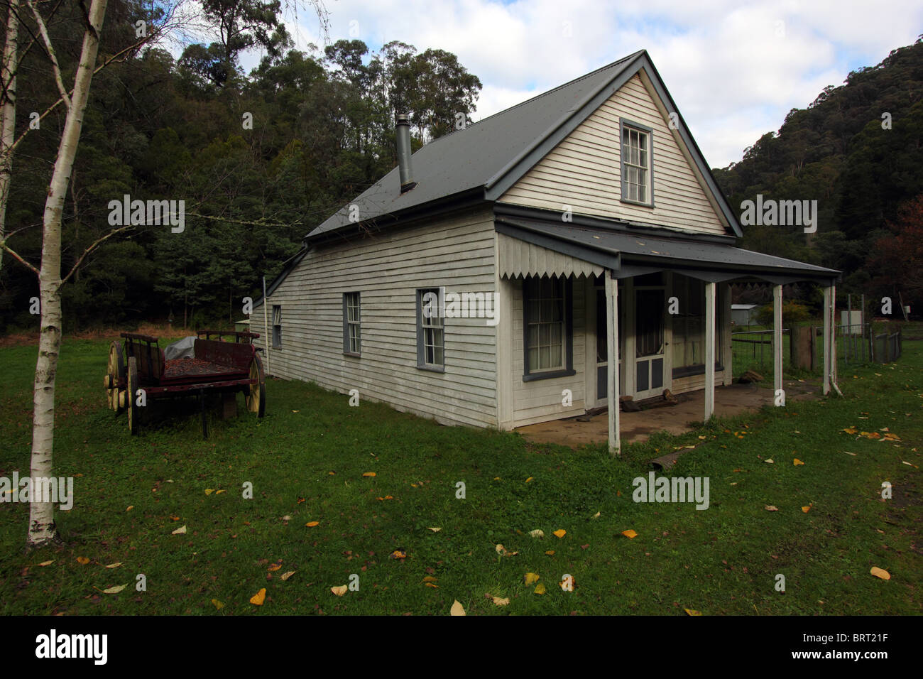 Country Cottages Walhalla Victoria Australia Bdb Stock Photo